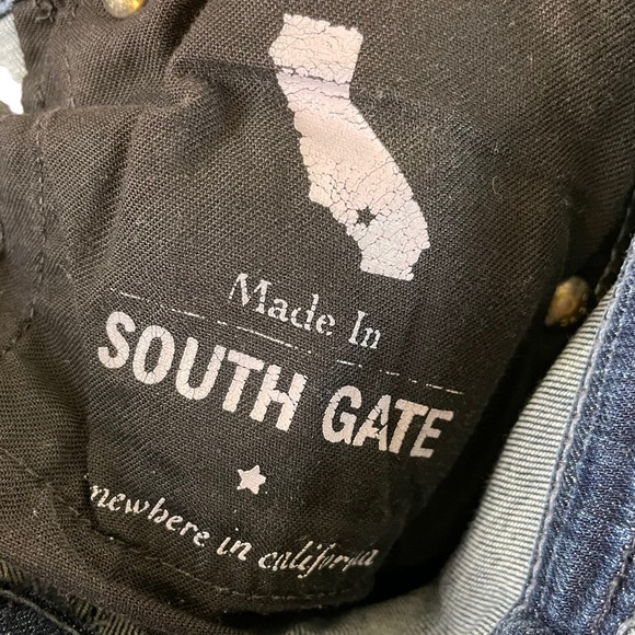 AG The Prima Mid-Rise Cigarette Skinny Jean Denim Size 25 Blue Embroidered USA - Picture 7 of 15